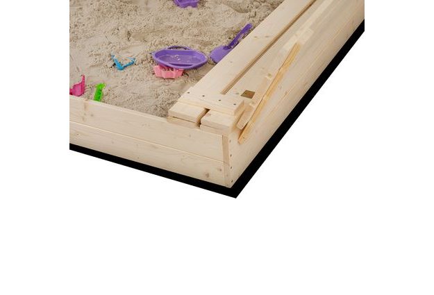 Dětské pískoviště Slim bez povrchové úpravy – čistý přírodní vzhled