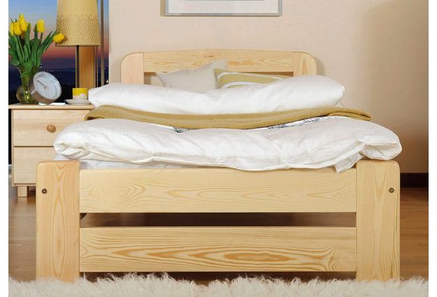 Posteľ LYDIA 90 x 200 cm - bezbarvý lak