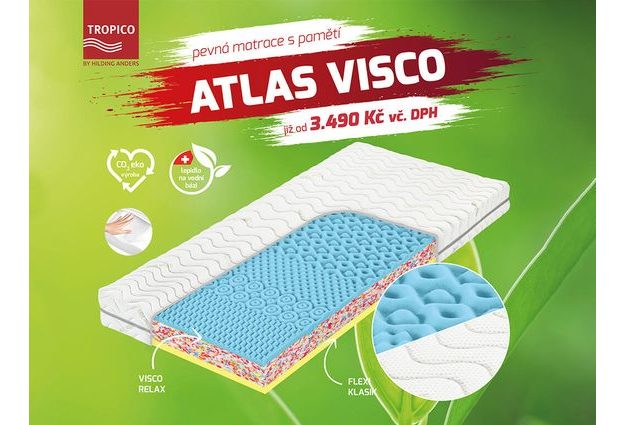 Matrace Atlas Visco 180 x 200 x 18 cm