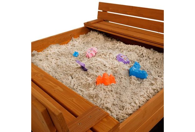 Kvalitní impregnované pískoviště z borovicového dřeva 120x120 cm