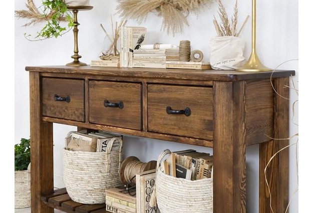 Masivní borovicová konzole Rustyk