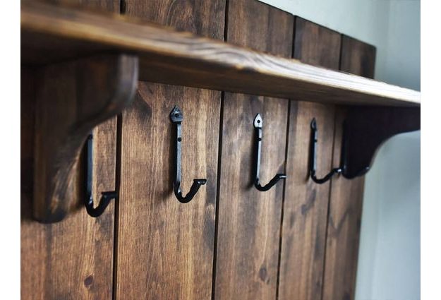 Panel s vešiakmi Rustyk - Panel s věšáku a poličkou