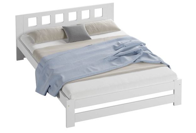 Bílá postel Terra 120 x 200 cm