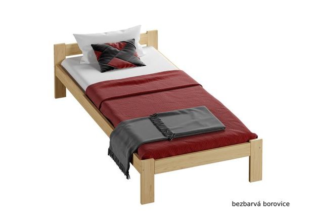 Masivní postel Naba 80 x 200 cm + matrace a rošt zdarma