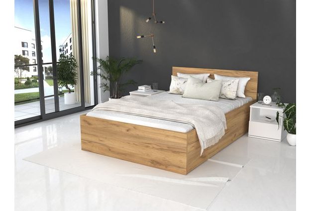 Postel Panama 180 x 200 cm s výklopným roštem a úložným prostorem