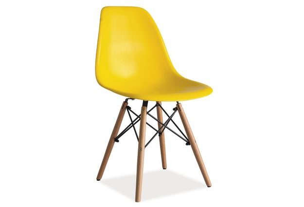 Jídelní židle Enzo, žlutá