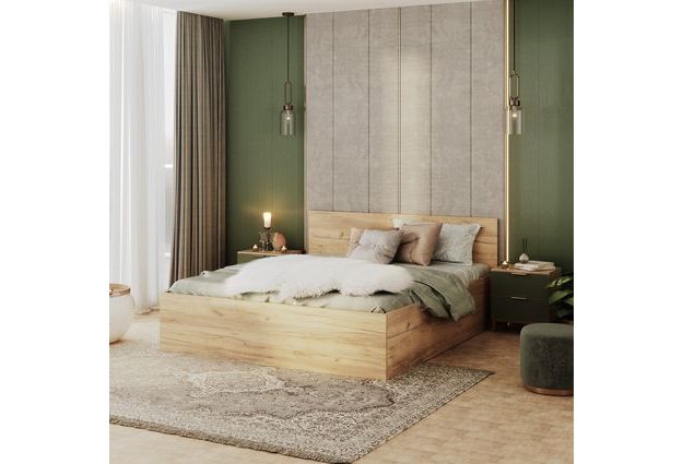 Postel Panama 180 x 200 cm s výklopným roštem a úložným prostorem