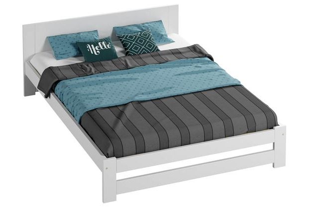 Bílá postel Millo 120 x 200 cm