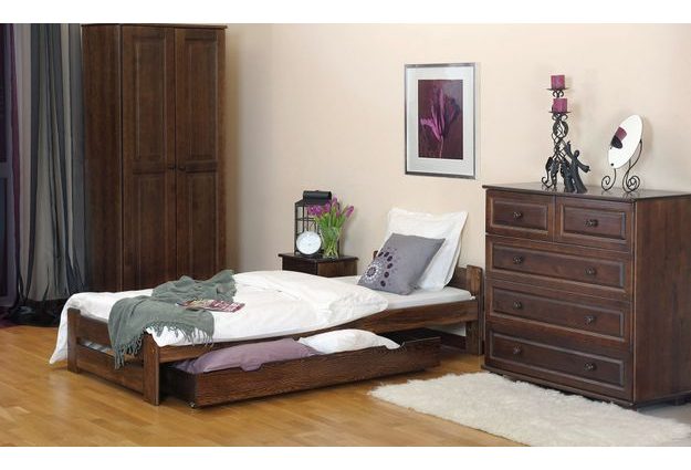 Postel NIKA 80 x 200 cm + sendvičová matrace + rošt