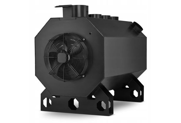 Dílenská kamna OKTAGON 45kW s ventilátorem a ovladačem