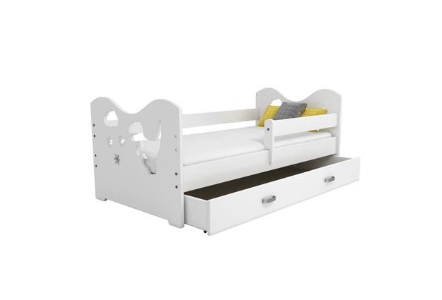 Dětská postel Micky 80x160 cm, dinosaur s roštem a šuplíkem ZDARMA