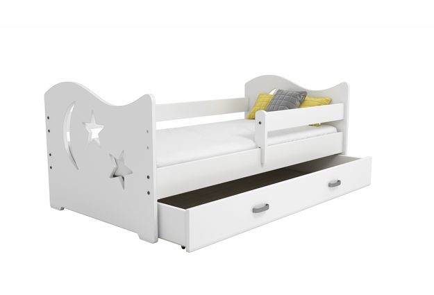 Dětská postel Micky 1 80x160 cm + rošt, hvězdy