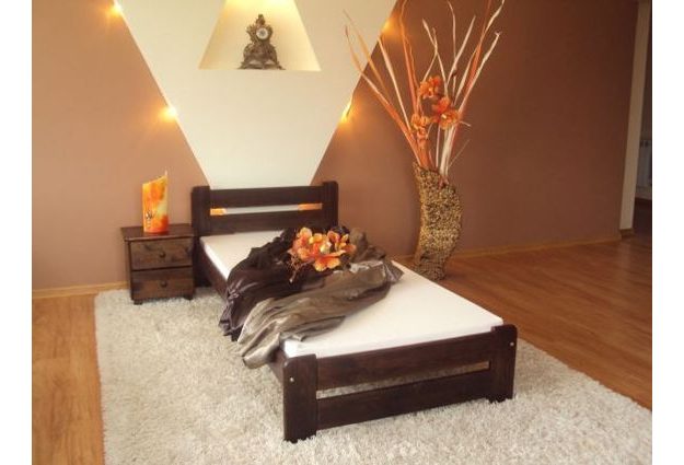 Borovicová postel Eureka 100 x 200 cm