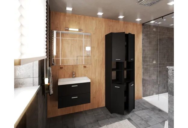 Úzká koupelnová skříň Stivio