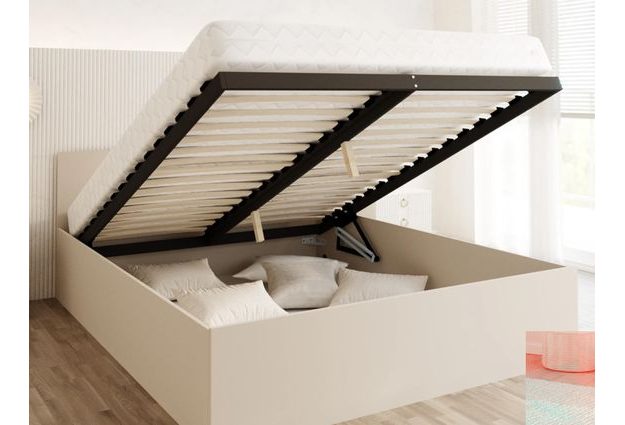 Postel Panama 120 x 200 cm s výklopným roštem a úložným prostorem