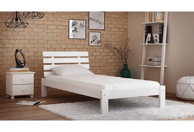 Borovicová postel Kali 90x200 cm