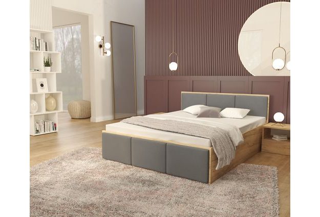 Postel Panama Soft 140 x 200 cm s výklopným roštem a úložným prostorem