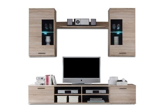 Obývací stěna FRONTAL 2 s led osvětlením