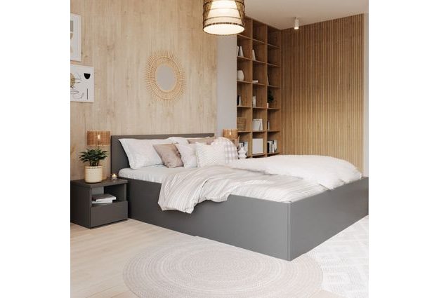 Postel Panama 120 x 200 cm s výklopným roštem a úložným prostorem