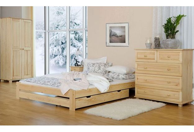 Postel NIKA 160 x 200 cm + sendvičová matrace + rošt