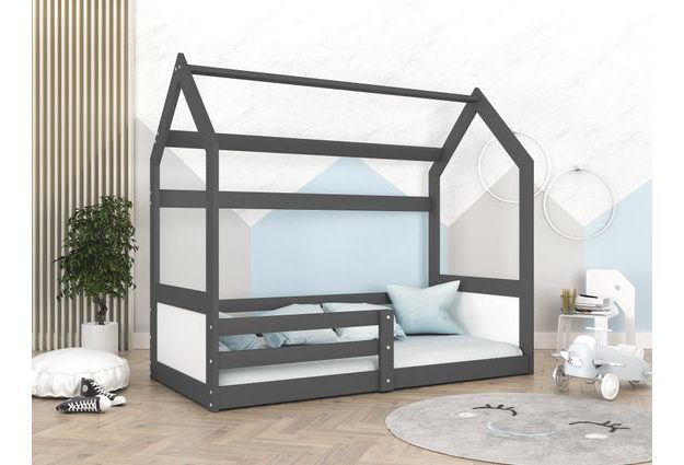 Dětská postel ve tvaru domečku Miki 80x160 cm + rošt