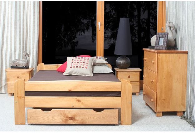 Posteľ ANIA 140 x 200 cm - moření olše