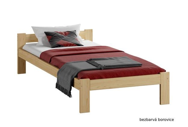Masivní postel Naba 80 x 200 cm + matrace a rošt zdarma