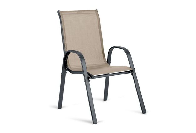 Zahradní křesla Sofia v béžové barvě – sada 4 ks Elegantní a pohodlné posezení pro vaši zahradu či terasu