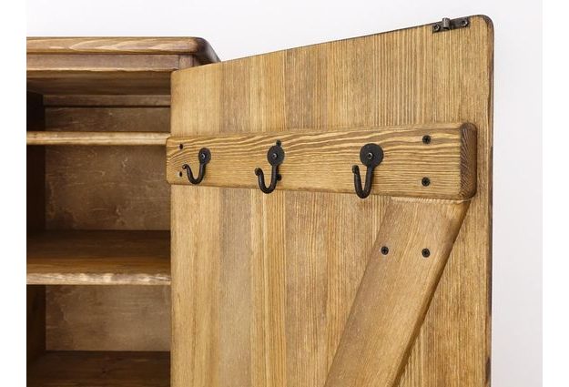 Masivní šatní skříň Rustyk 57 cm