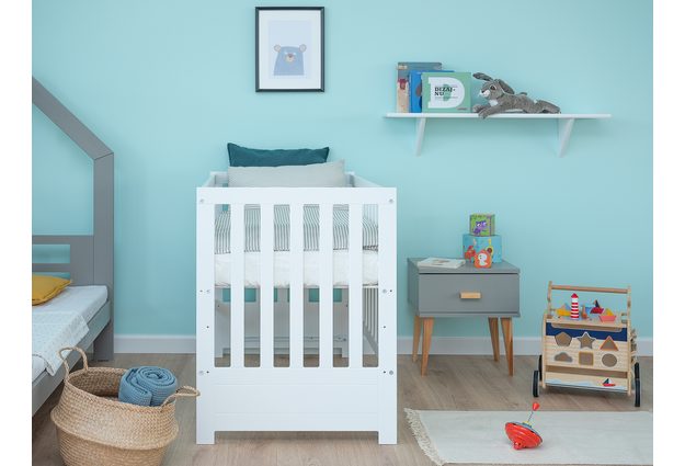 Bílá dětská postýlka Baby Sleep 60 x 120 cm