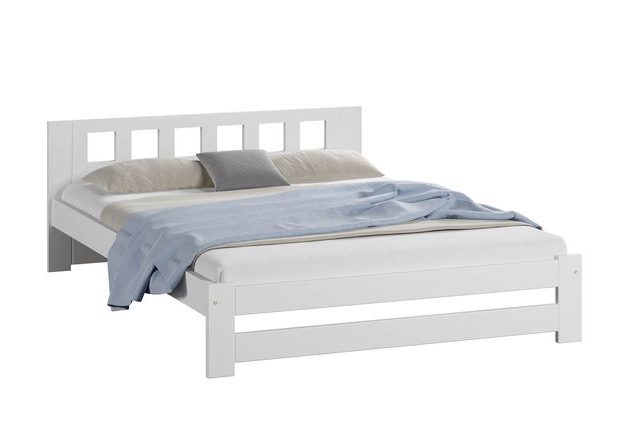 Bílá postel Terra 140 x 200 cm