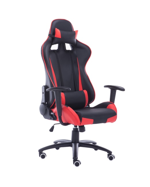 Černá kancelářská židle ADK Runner s červenými prvky - ADK kancelářská židle Runner červená