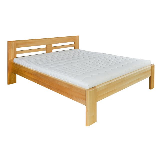 Buková postel LK111 160 x 200 cm - surové dřevo