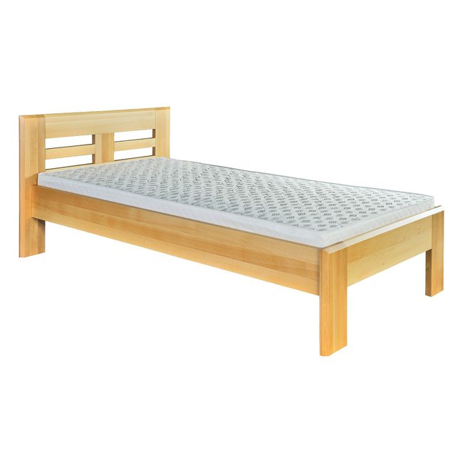 Buková postel LK160 90 x 200 cm - surové dřevo