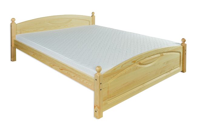 Borovicová postel LK103 160 x 200 cm - surové dřevo