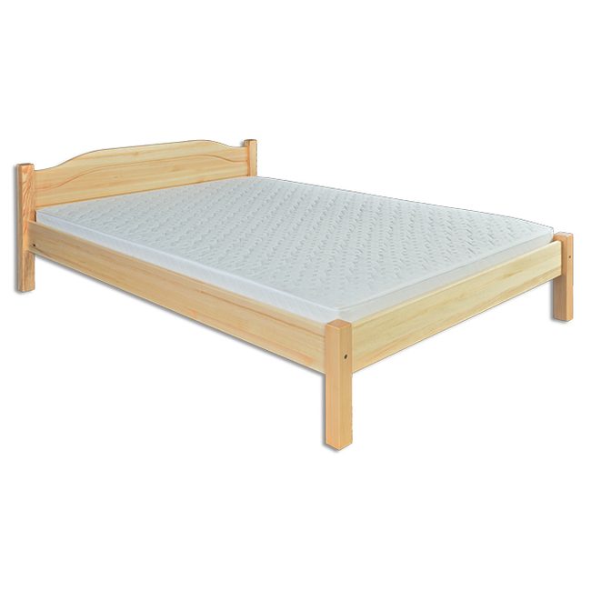 Borovicová postel LK106 120 x 200 cm - surové dřevo