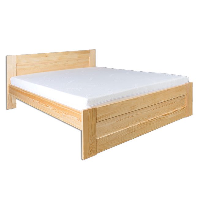 Borovicová postel LK102 120 x 200 cm - surové dřevo