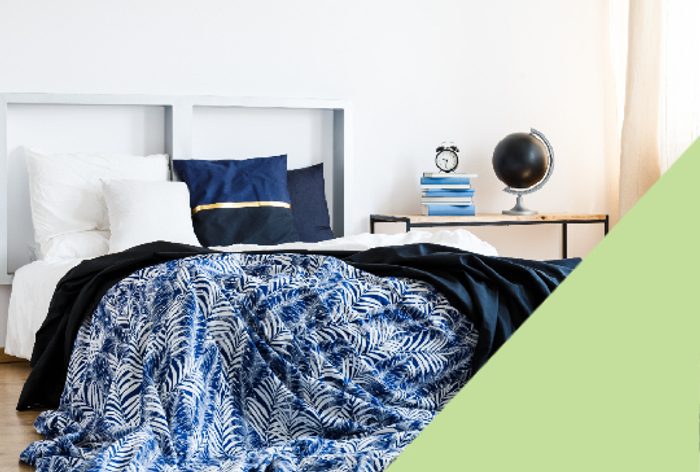 Uvolňující barva v ložnici podle Elly Jade