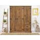 Masivní šatní skříň Rustyk 155 cm
