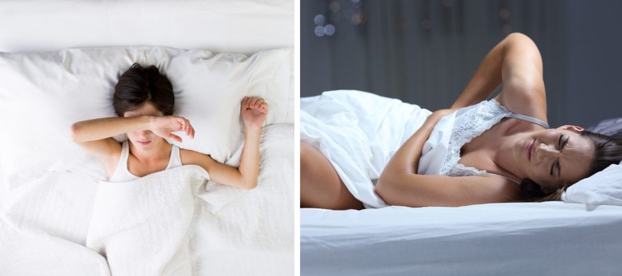 ranní probuzení s bolestí zad při vstávání z postele