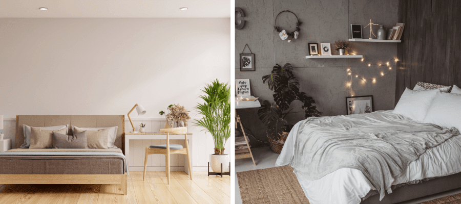 Pracovní kout v ložnici