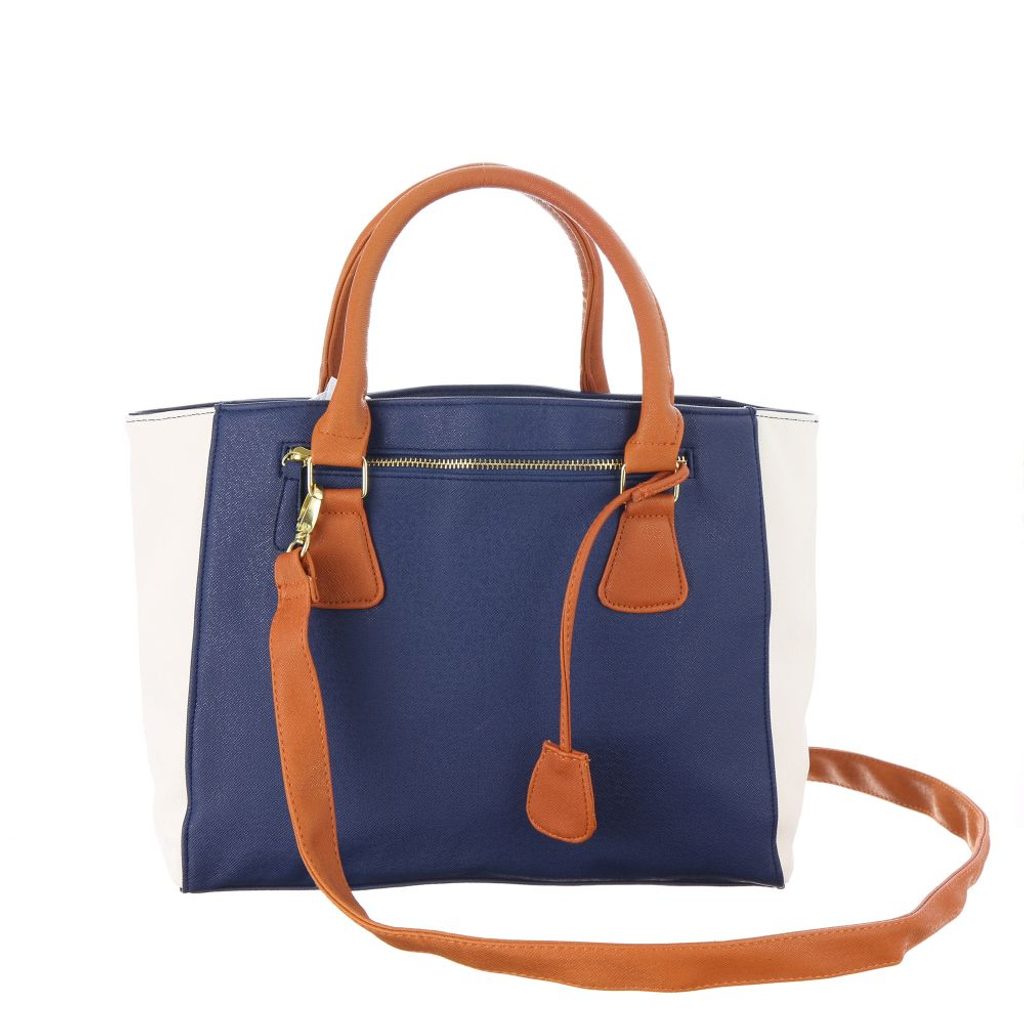 VIPhair.cz - Elegantní kabelka s odnímatelným popruhem - modro-bílá -  Kabelky - MÓDNÍ DOPLŇKY