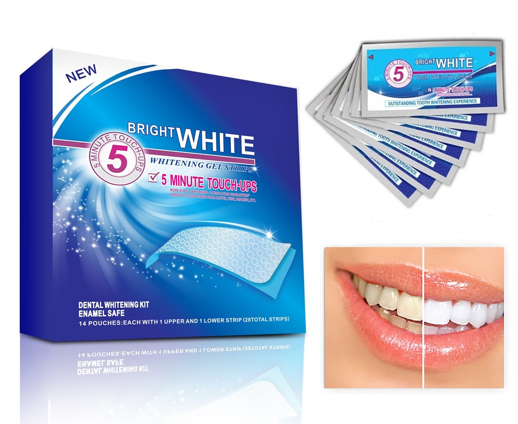 Domácí bělení zubů- originál bělící pásky Bright White Professional - 28ks  kúra na 14dnů - Bělení zubů - ZDRAVÍ A KRÁSA - VIPhair.cz
