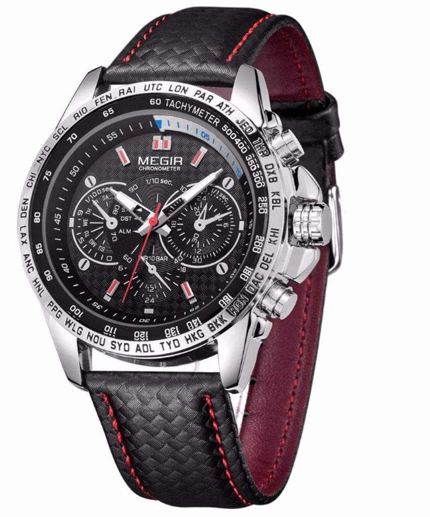 VIPhair.cz - Dokonalé pánské hodinky MEGIR SPORT ML1010 - black - Hodinky -  MÓDNÍ DOPLŇKY