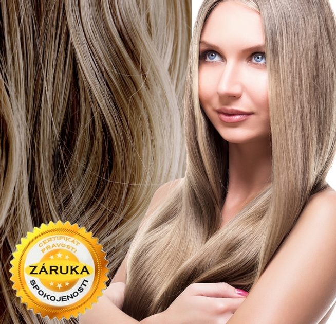 VIPhair.cz - 100% Středoevropské vlasy VIRGIN - tmavá blond 20 - 70cm -  Keratin - STŘEDOEVROPSKÉ VLASY