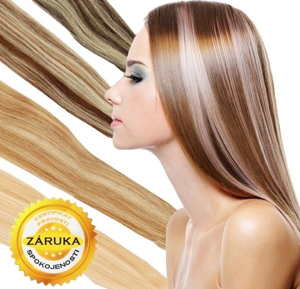 VIPhair.cz - 100% Středoevropské vlasy VIRGIN - melírované 35 - 70cm -  Keratin - STŘEDOEVROPSKÉ VLASY