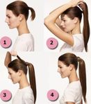 Příčesek culík/ cop PONY 100% Lidské vlasy REMY 52cm blond