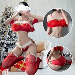 Erotické vánoční prádelko s chmýříčkem