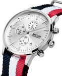 Nový model stylových pánských hodinek MEGIR Chronograph TLW11 - black/white/red