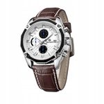 Pánské stylové hodinky MEGIR Classic Chrono ML2015G  - brown
